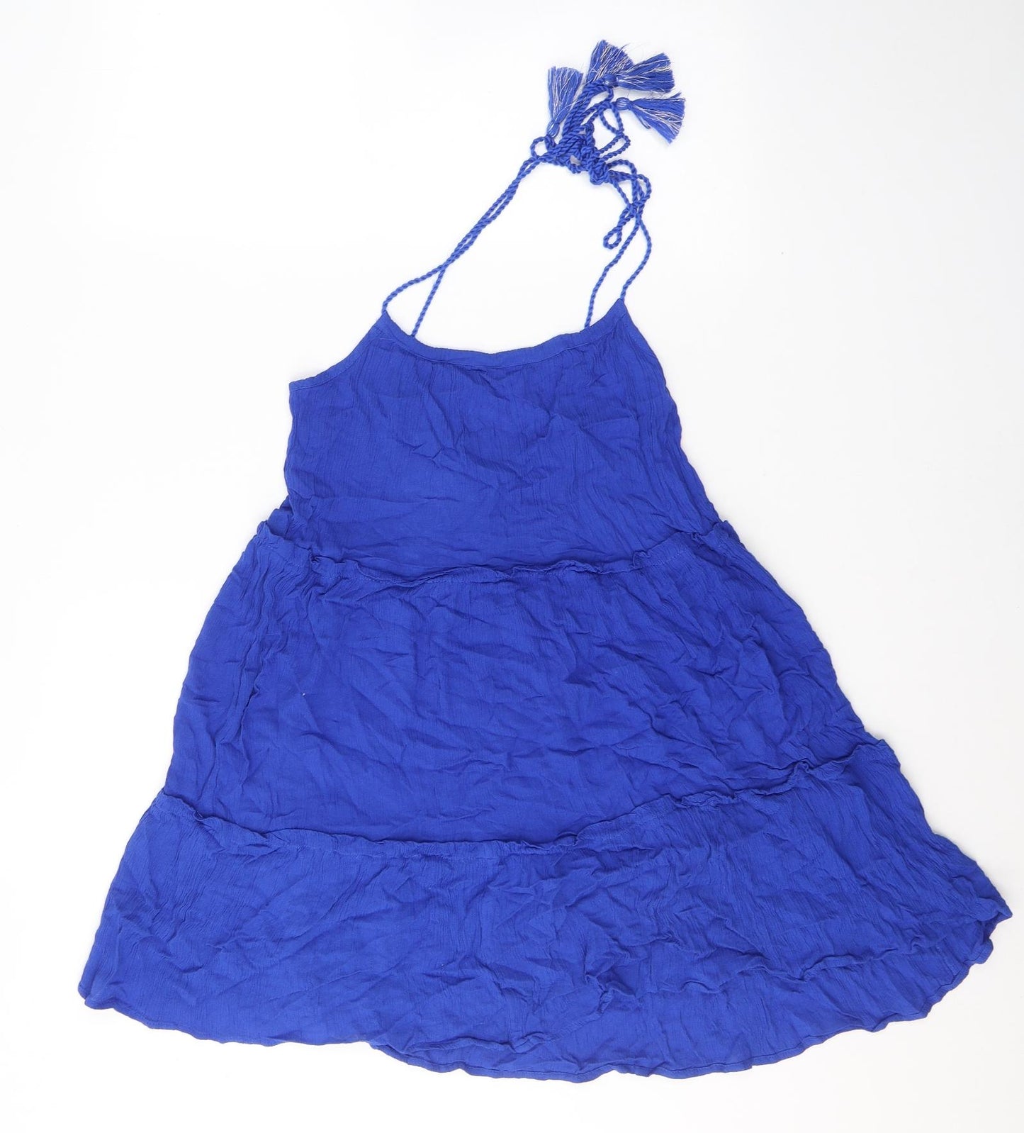 George Womens Blue  Viscose Tank Dress  Size S  Round Neck Pullover - Beach dress