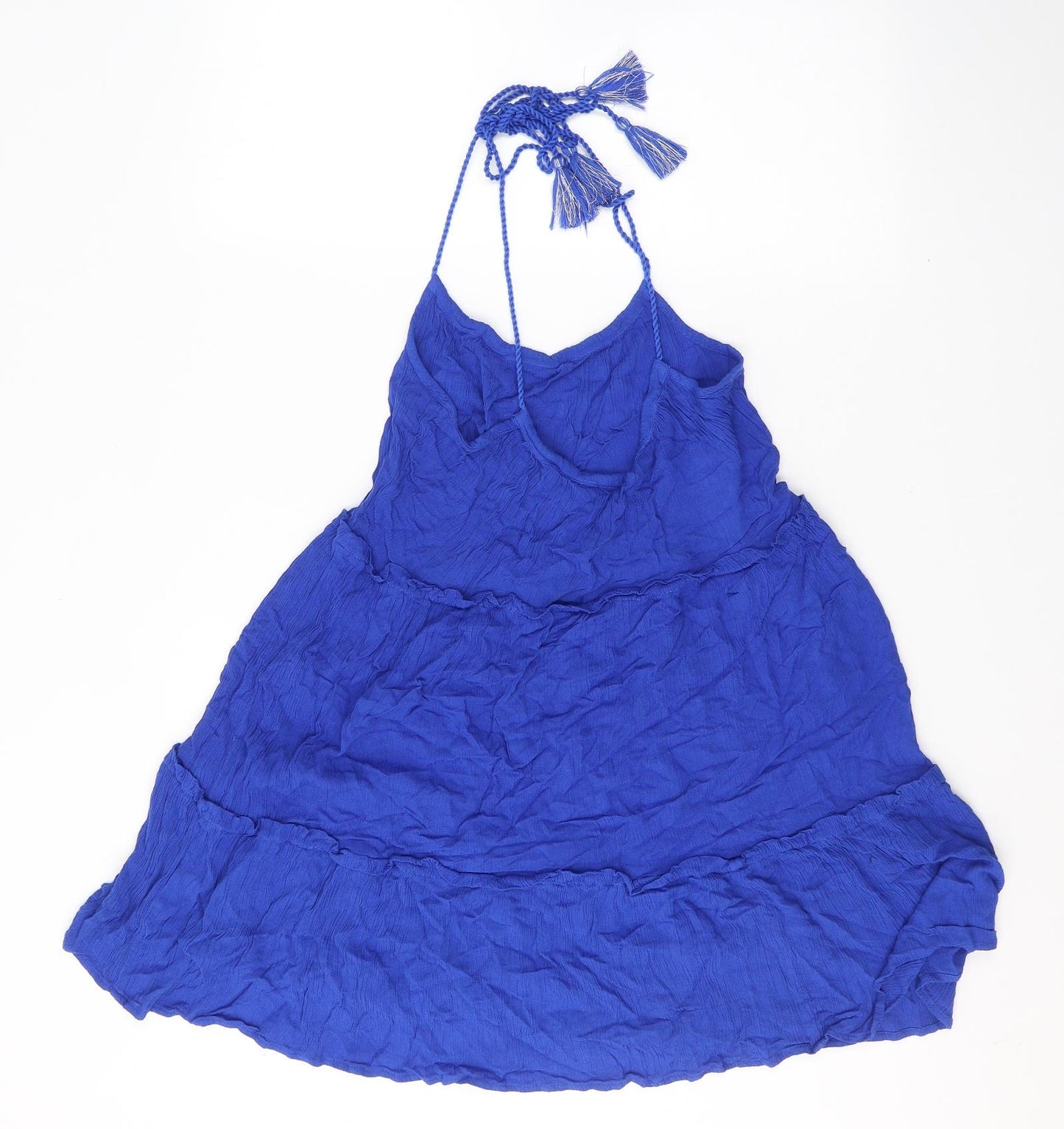 George Womens Blue  Viscose Tank Dress  Size S  Round Neck Pullover - Beach dress