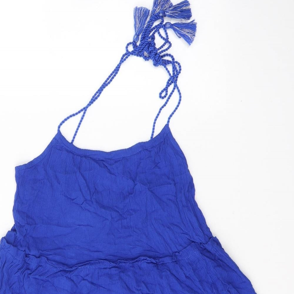 George Womens Blue  Viscose Tank Dress  Size S  Round Neck Pullover - Beach dress