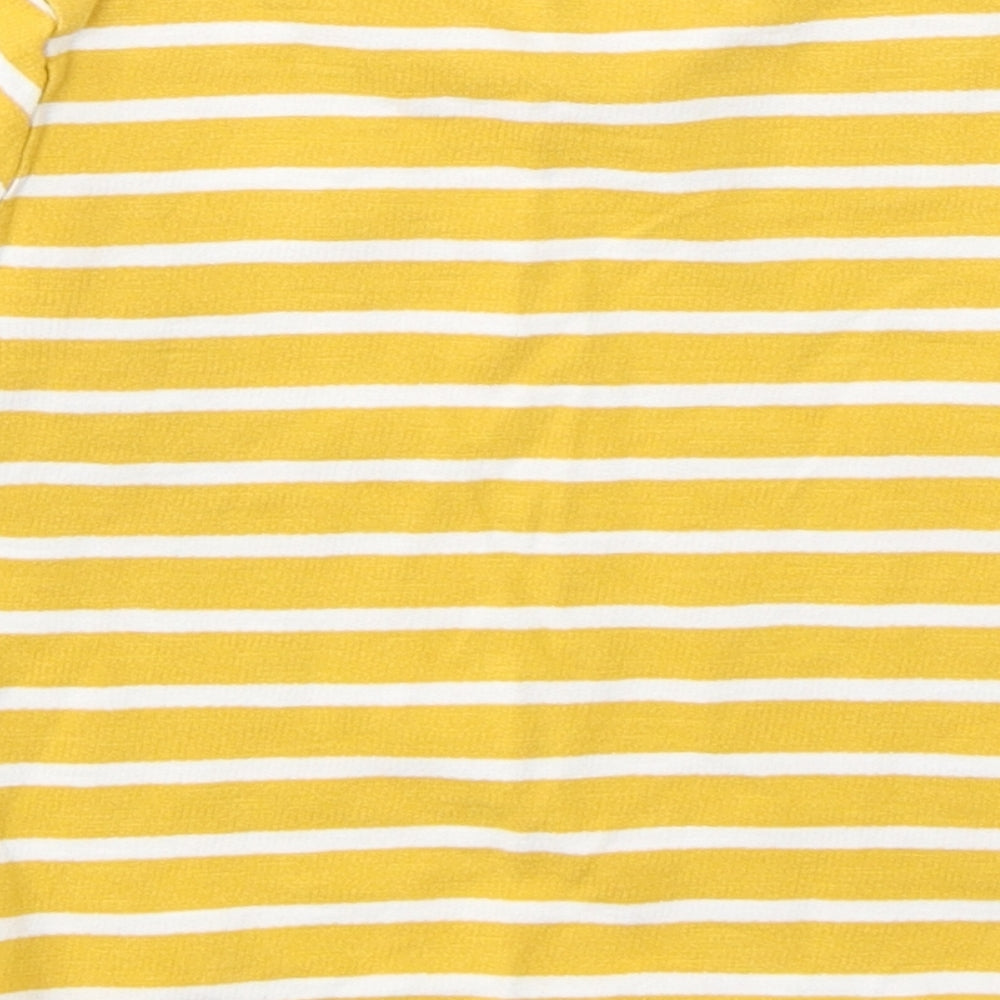 Dunnes Stores Baby Yellow Striped Cotton Pullover Jumper Size 12-18 Months  Pullover