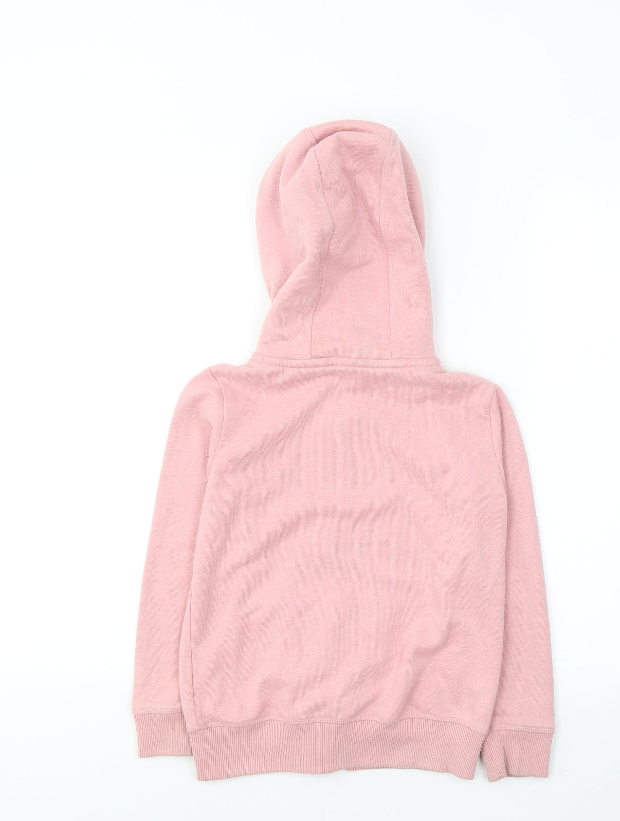 NEXT Girls Pink  Cotton Full Zip Hoodie Size 7 Years  Zip