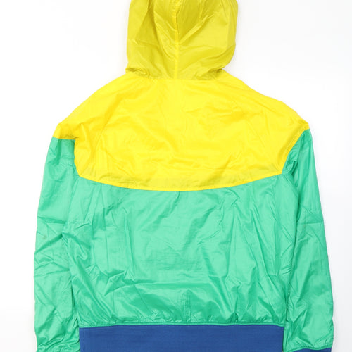Nike Mens Green   Windbreaker Jacket Size M  Zip - Colourblock