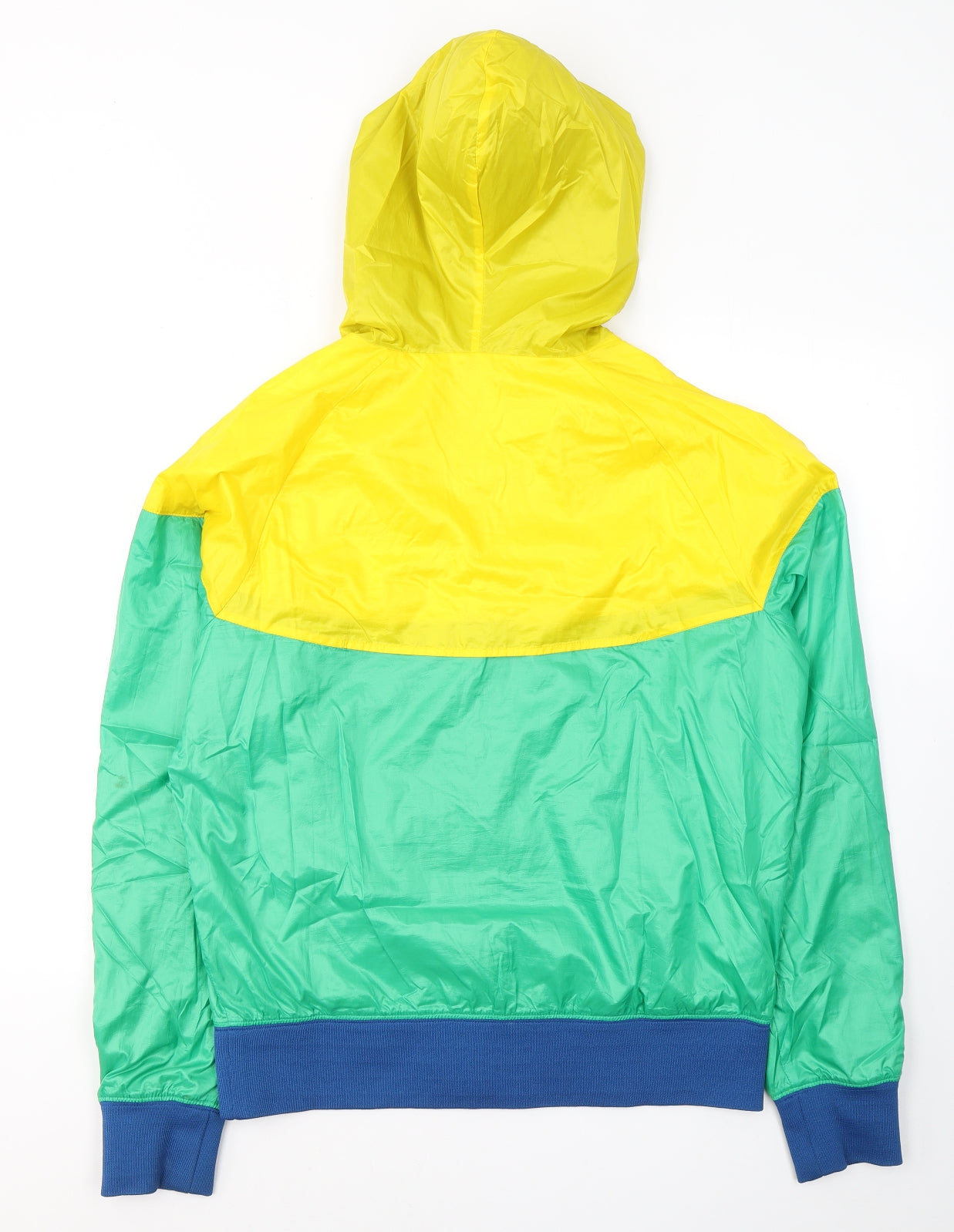 Nike Mens Green   Windbreaker Jacket Size M  Zip - Colourblock