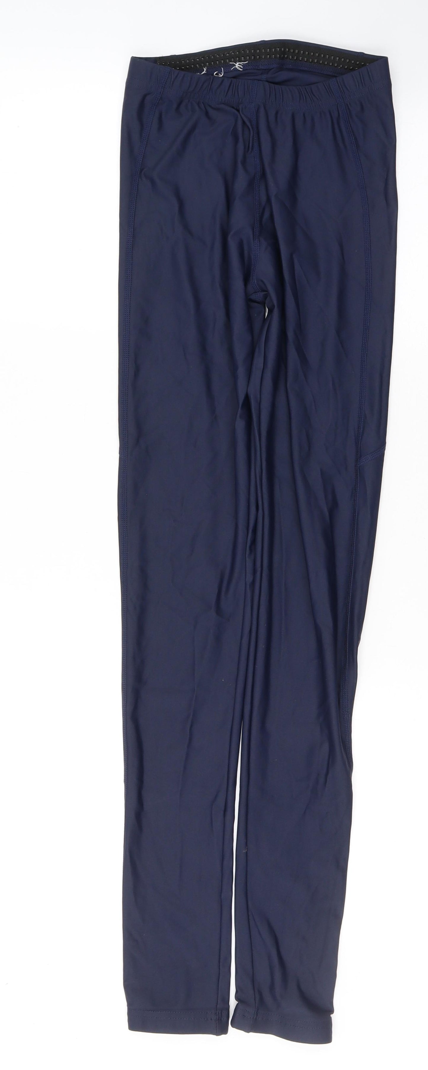 Squadkit Womens Blue  Nylon Pedal Pusher Leggings Size 30 in L30 in Regular Pullover