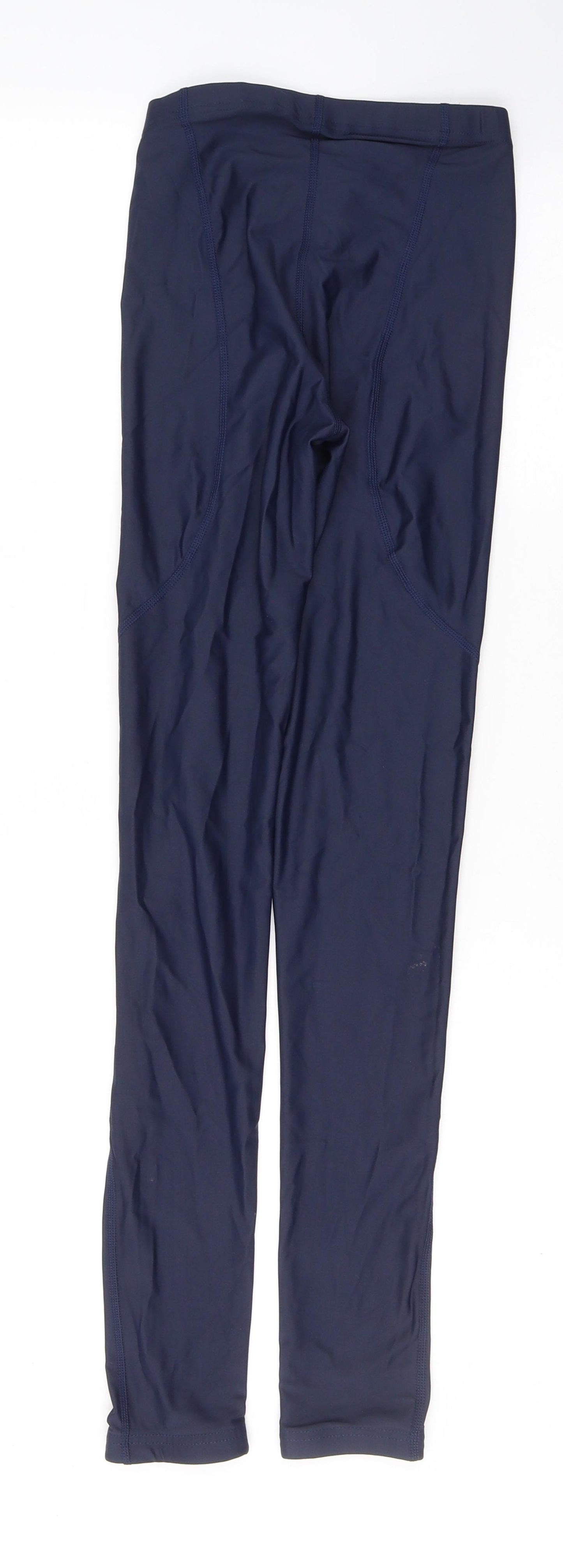 Squadkit Womens Blue  Nylon Pedal Pusher Leggings Size 30 in L30 in Regular Pullover