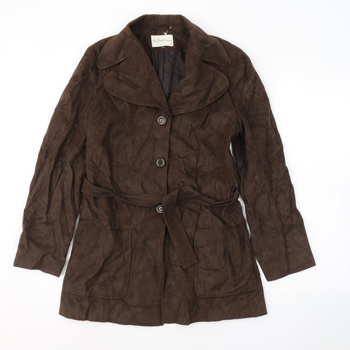 Bay Jrading Company Womens Brown   Pea Coat Coat Size 10  Button