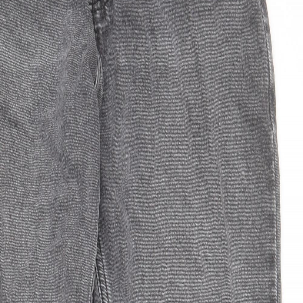 NEXT Mens Grey  Cotton Straight Jeans Size 30 in L30 in Regular Button