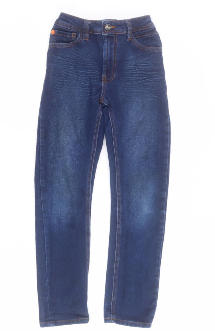 NEXT Boys Blue Cotton Skinny Jeans Size 9 Months Regular Zip