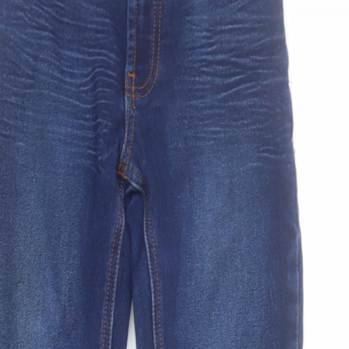NEXT Boys Blue  Cotton Skinny Jeans Size 9 Months  Regular Zip