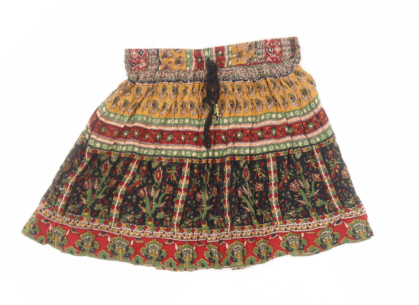 Chemistry Womens Multicoloured Floral Viscose A-Line Set Size 12   Drawstring