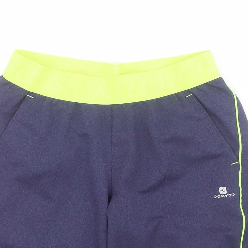 DECATHLON Boys Blue  Polyester Sweat Shorts Size 11-12 Years  Regular