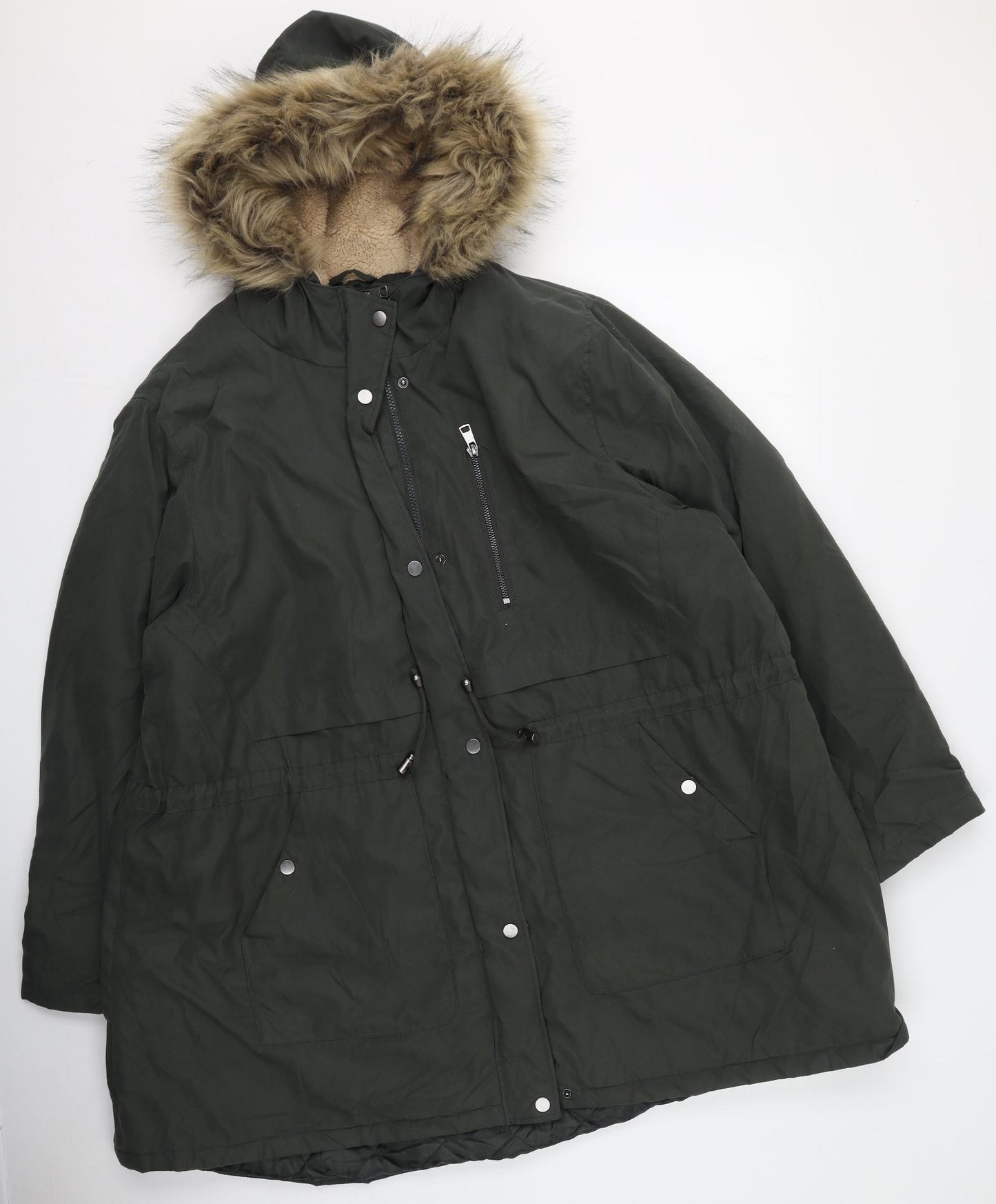 George  Womens Green   Anorak Coat Size 2XL  Zip
