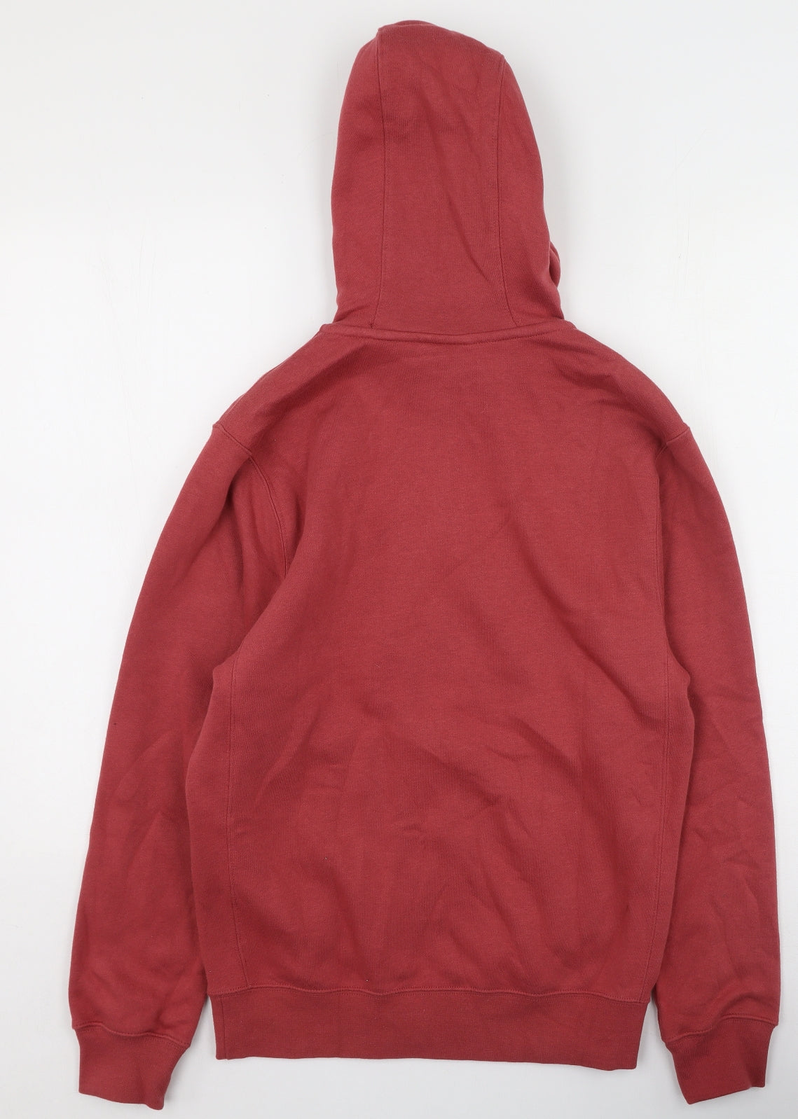 Nike Mens Red Round Neck  Cotton Full Zip Jumper Size XS