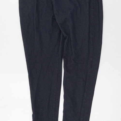 Papaya Womens Blue  Cotton Jegging Trousers Size 14 L23 in Regular