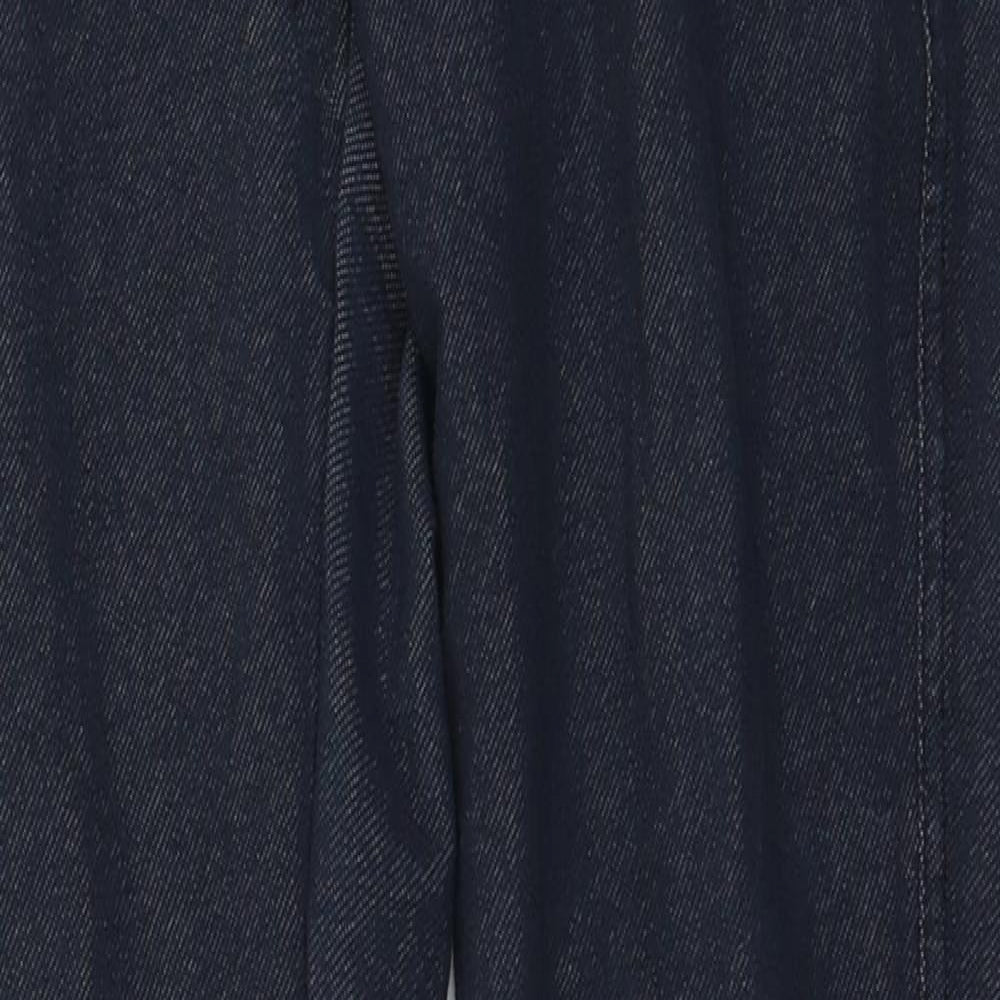 Papaya Womens Blue  Cotton Jegging Trousers Size 14 L23 in Regular