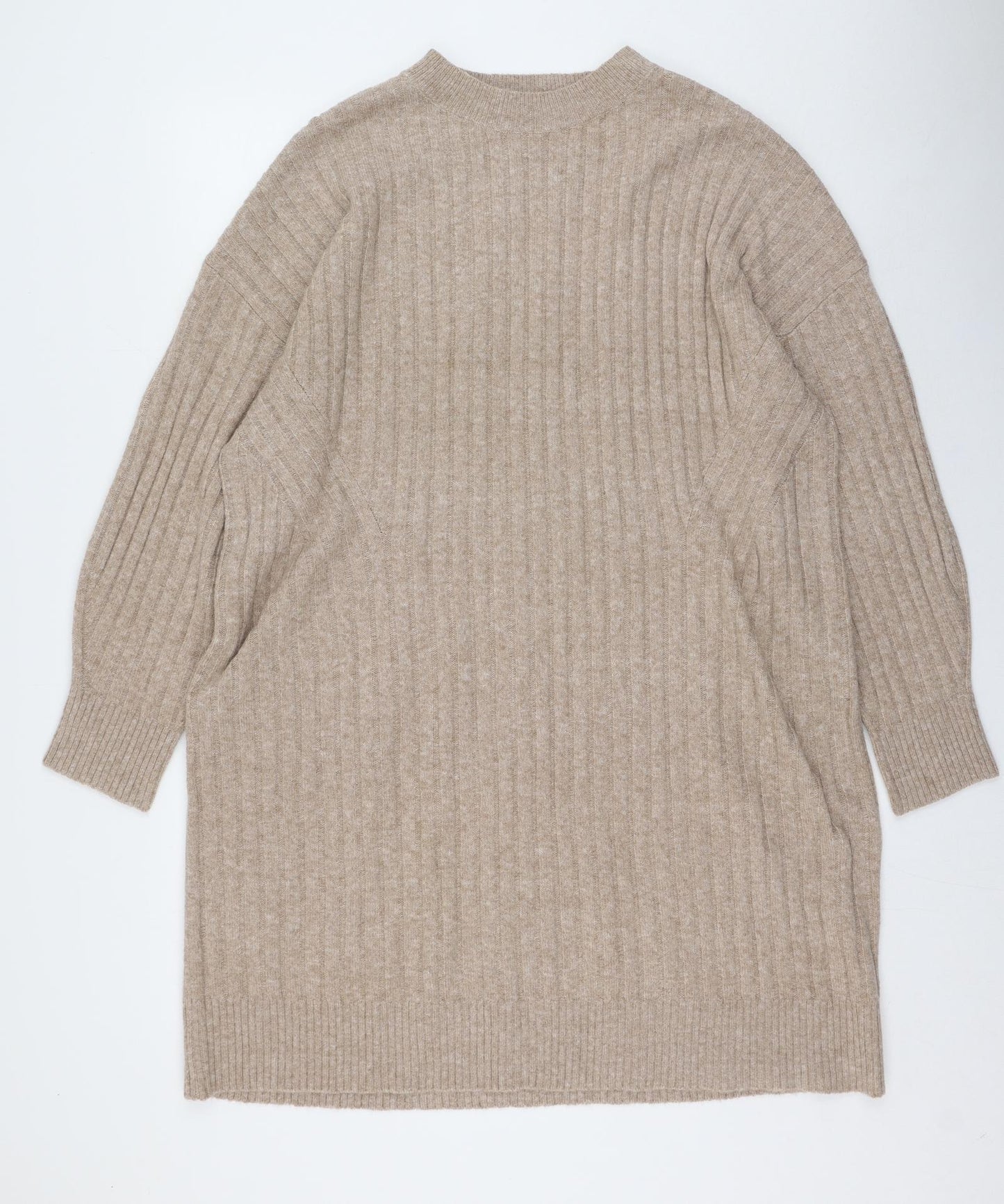 George  Womens Beige Roll Neck  Polyester Pullover Jumper Size XL