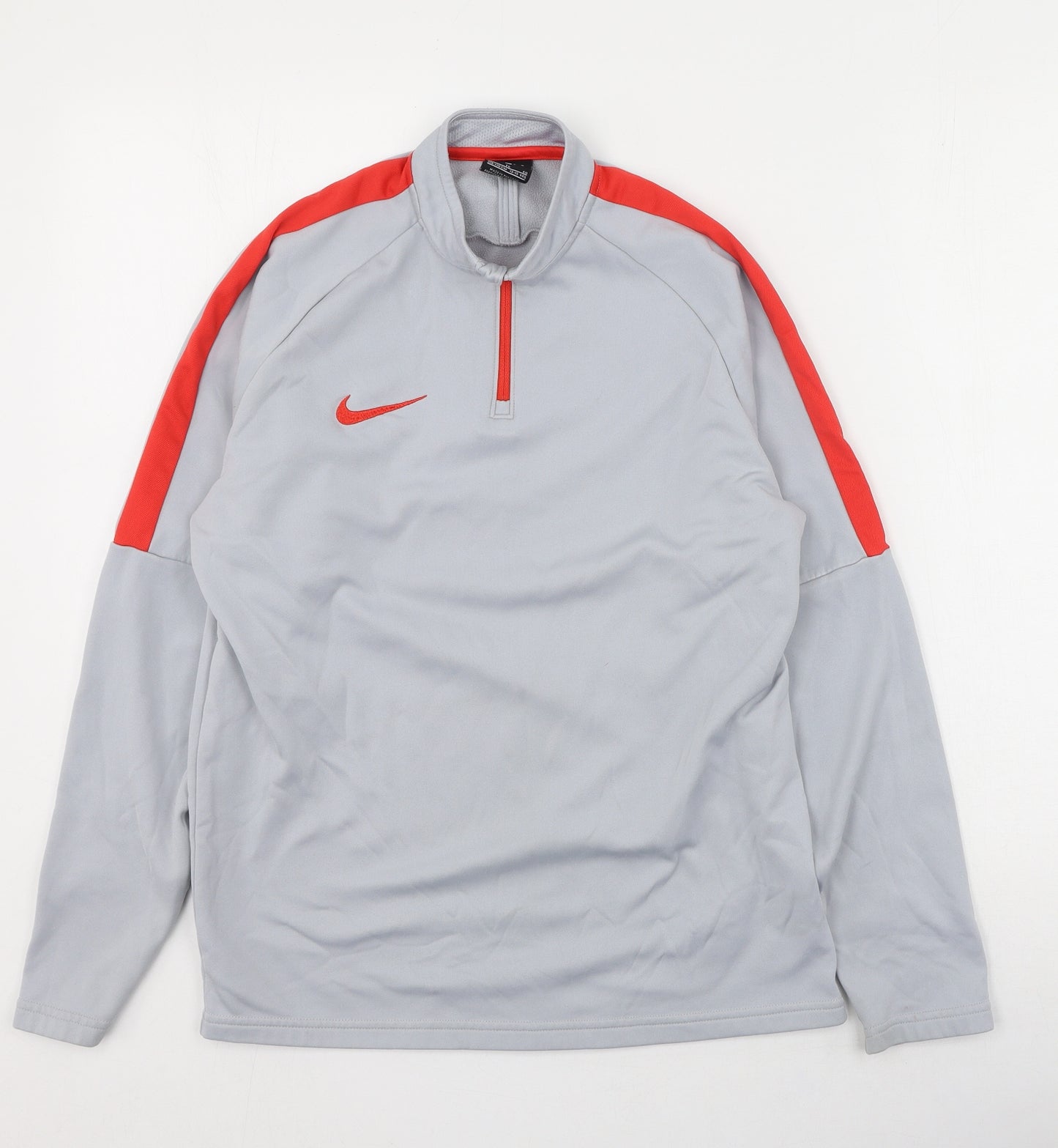 Nike  Mens Grey High Neck  Polyester Pullover Jumper Size XL
