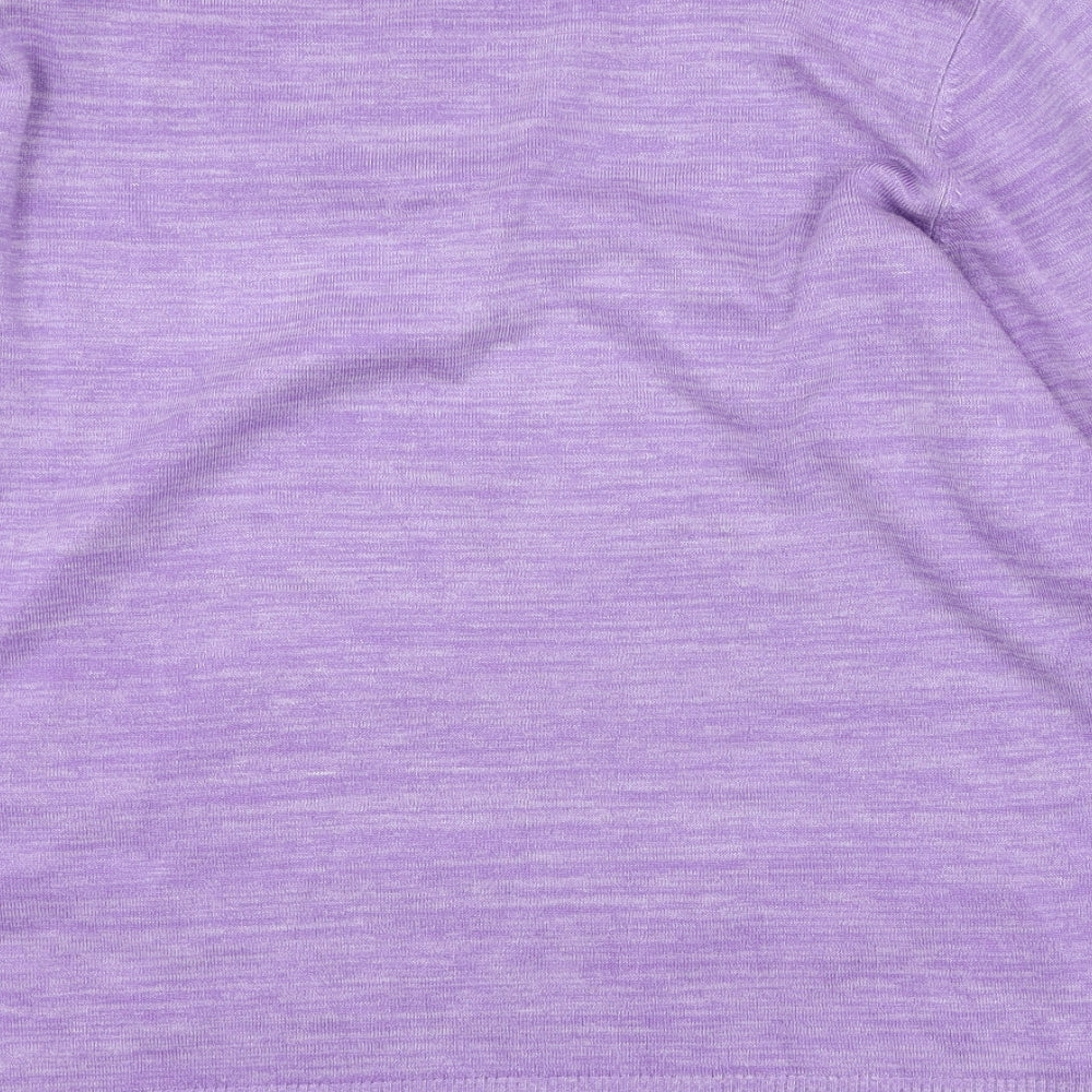 Do & Bh Womens Purple V-Neck  Cotton Pullover Jumper Size 2XL