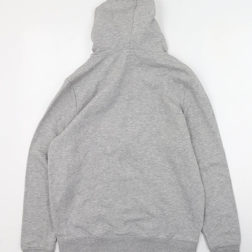 New Look Mens Grey Round Neck  Viscose Full Zip Jumper Size M