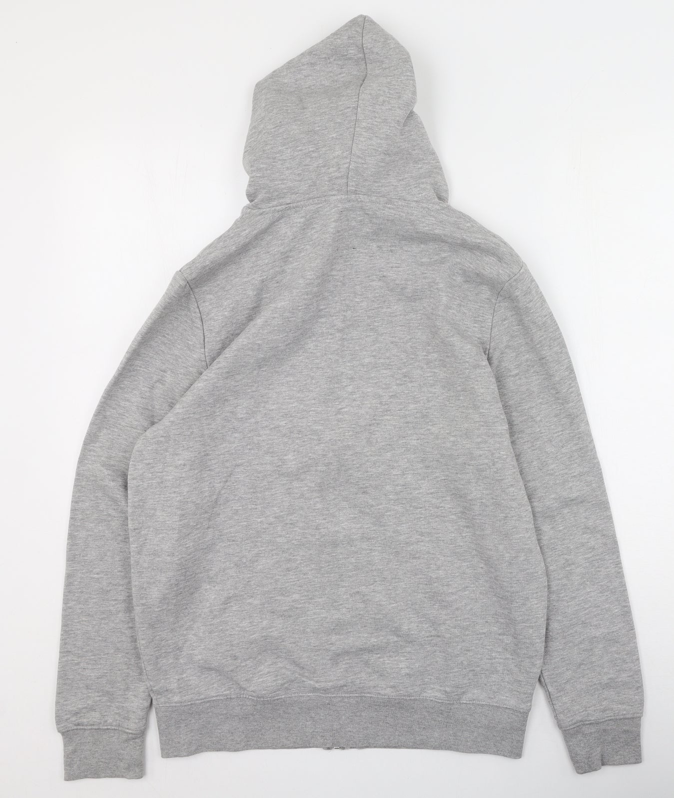 New Look Mens Grey Round Neck  Viscose Full Zip Jumper Size M