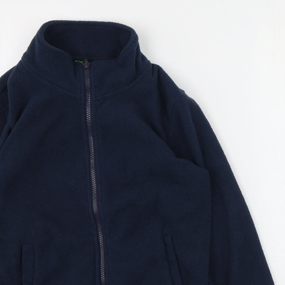 Mountain Warehouse Boys Blue High Neck  Polyester Full Zip Jumper Size 11-12 Years  Zip