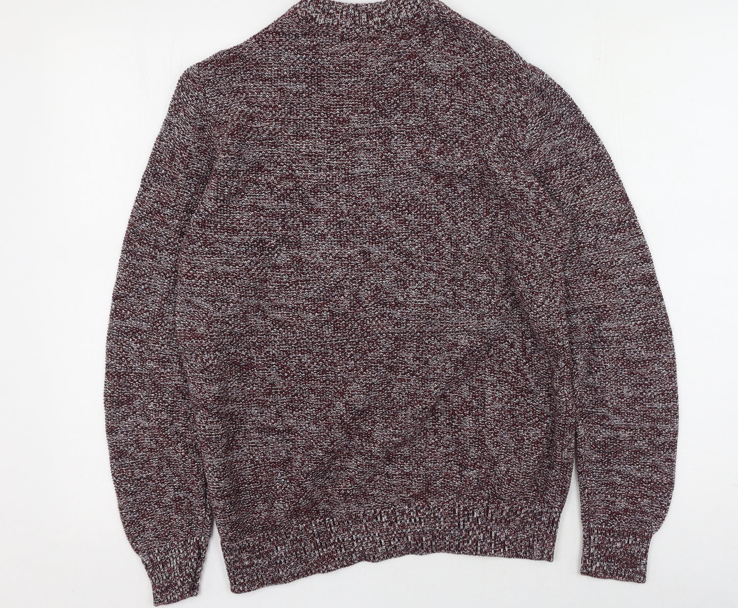 Primark Mens Red Round Neck  Cotton Pullover Jumper Size M