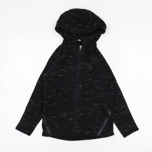 George Boys Black  Cotton Full Zip Hoodie Size 5-6 Years  Zip