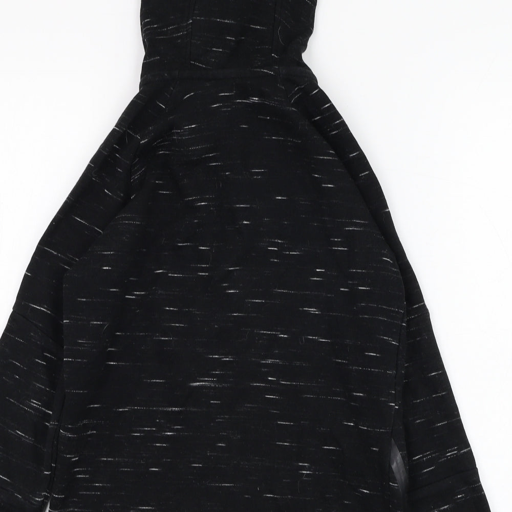 George Boys Black  Cotton Full Zip Hoodie Size 5-6 Years  Zip