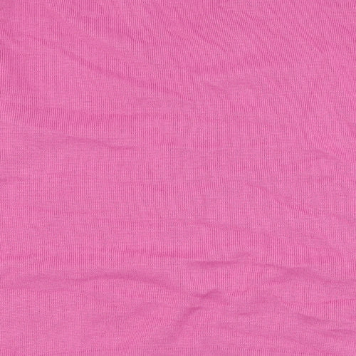Merry Gold Womens Pink V-Neck  Acrylic Cardigan Jumper Size XL