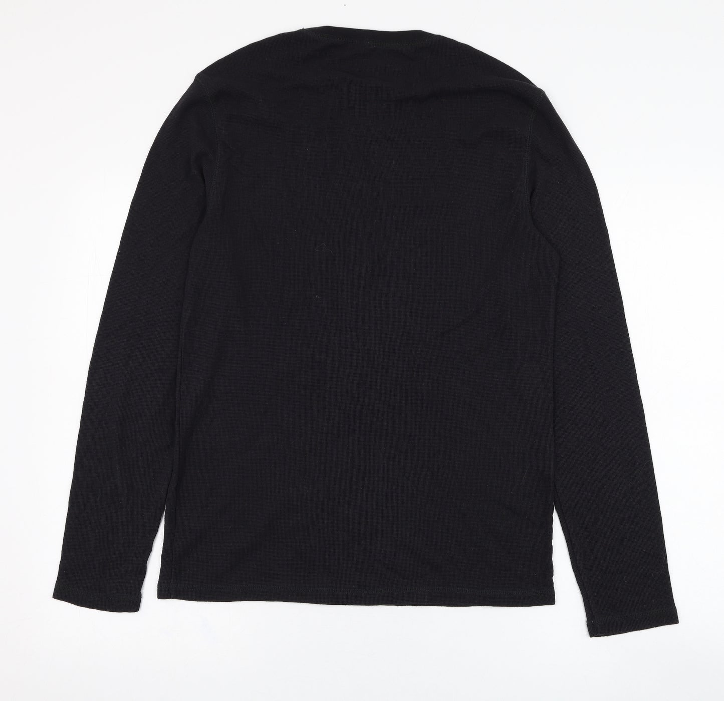Calvin Klein Mens Black  Cotton  T-Shirt Size S Round Neck