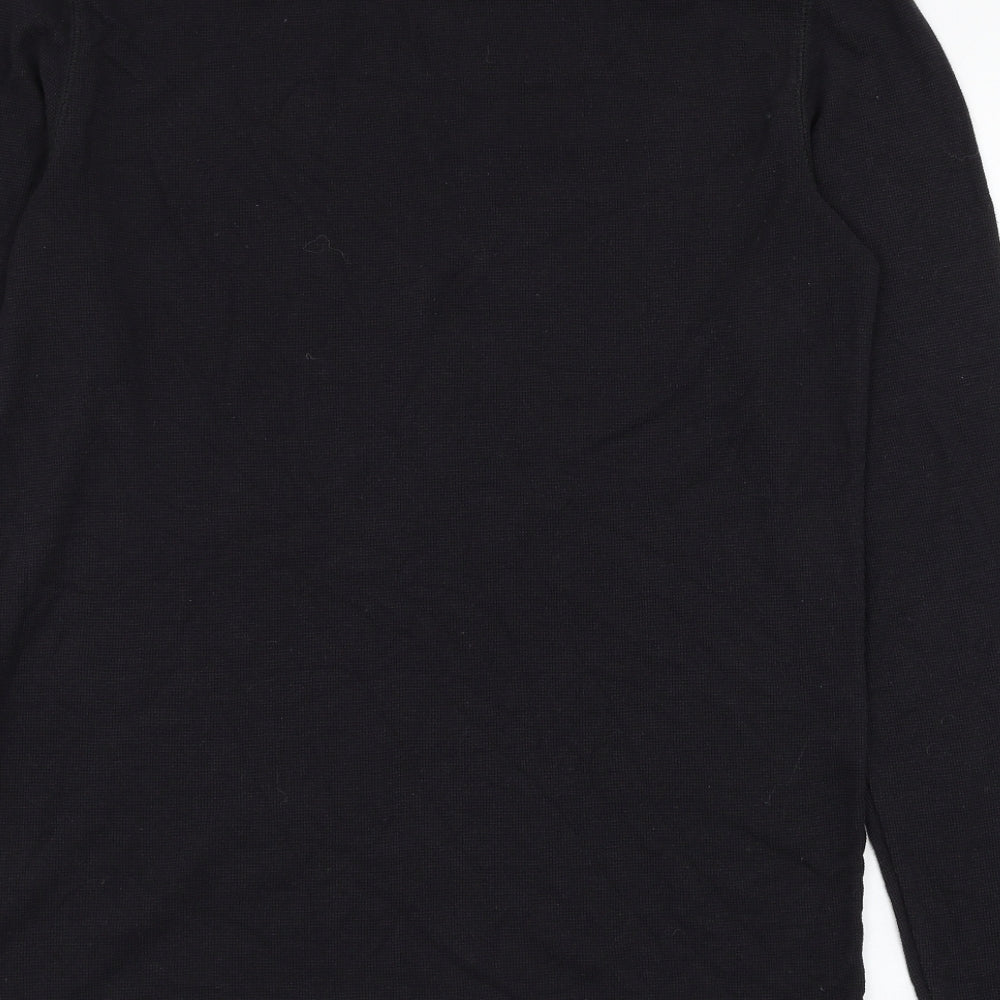 Calvin Klein Mens Black  Cotton  T-Shirt Size S Round Neck