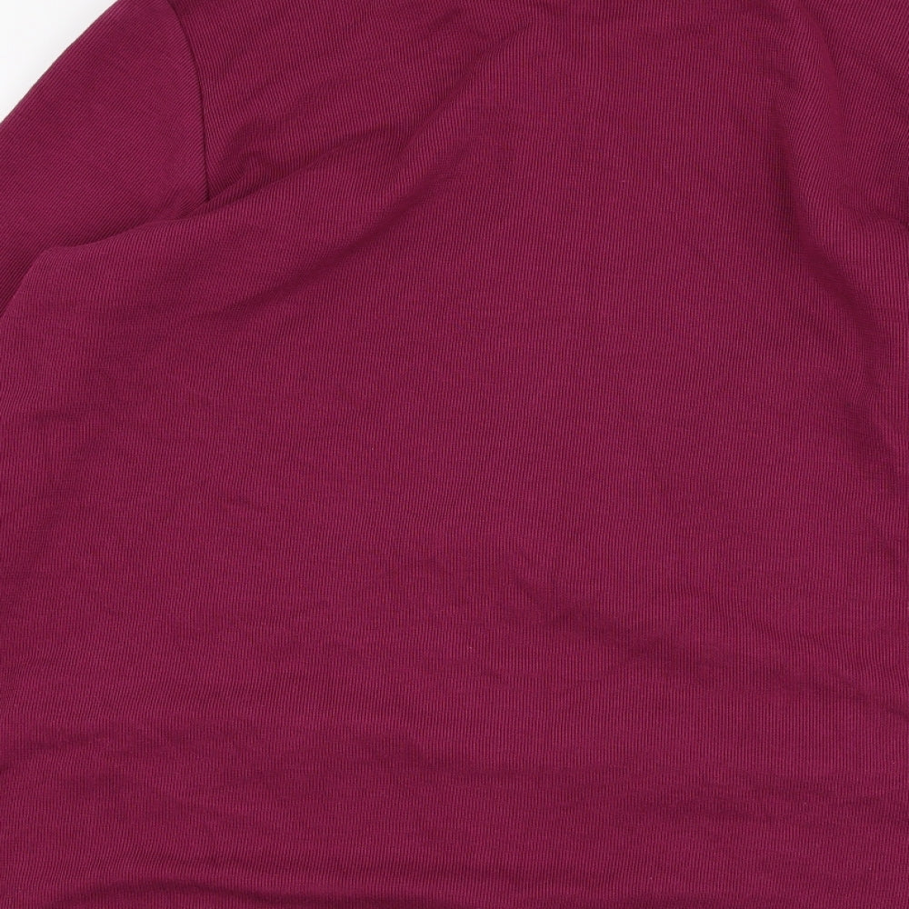 Damart Womens Purple  Cotton Full Zip Sweatshirt Size 18  Zip