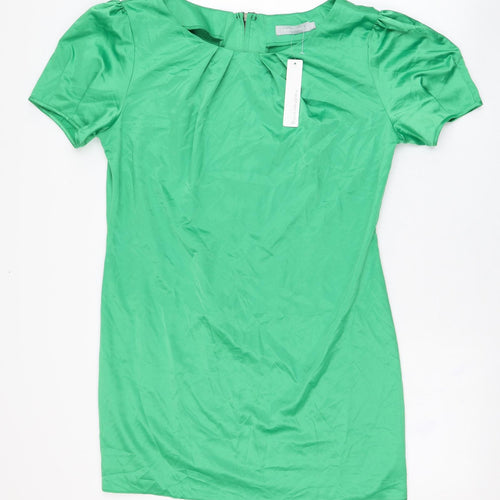 Red Herring Womens Green  Polyester T-Shirt Dress  Size 16  Round Neck Zip