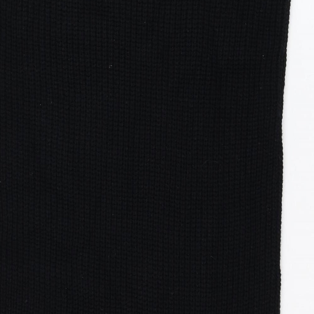 TU Womens Black  Cotton Straight & Pencil Skirt Size 14