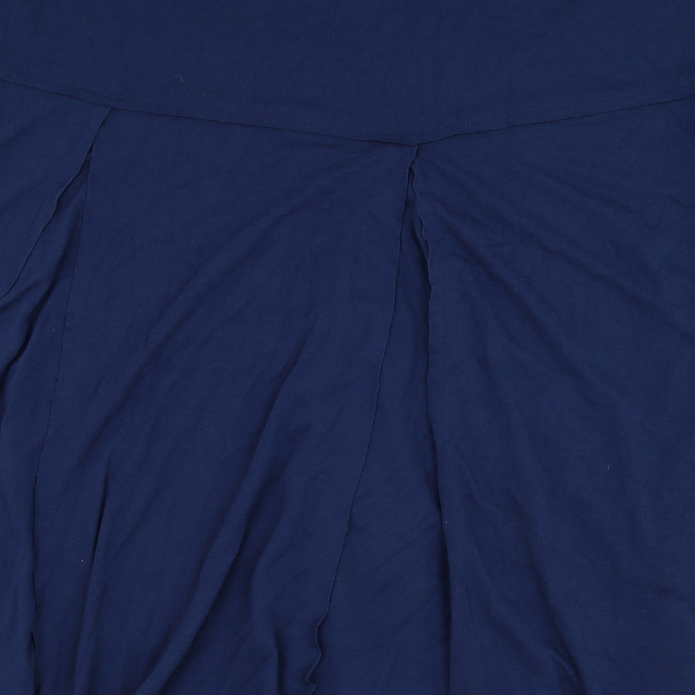 Damart Womens Blue  Polyester Flare Skirt Size 28
