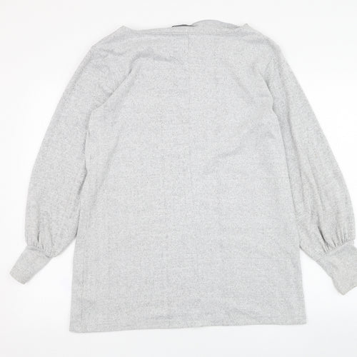 Marks and Spencer Womens Grey  Polyester Pullover Sweatshirt Size 12  Pullover
