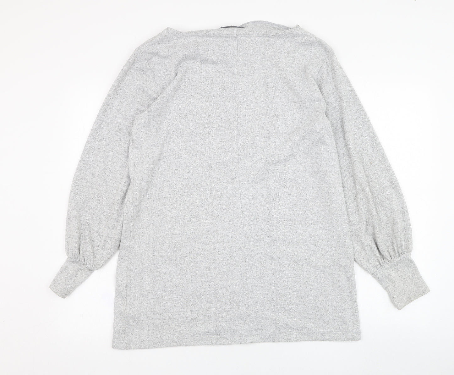 Marks and Spencer Womens Grey  Polyester Pullover Sweatshirt Size 12  Pullover