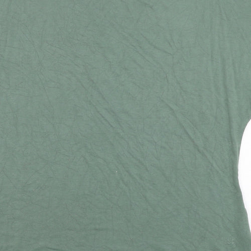NEXT Womens Green  Viscose Basic T-Shirt Size 6 Round Neck