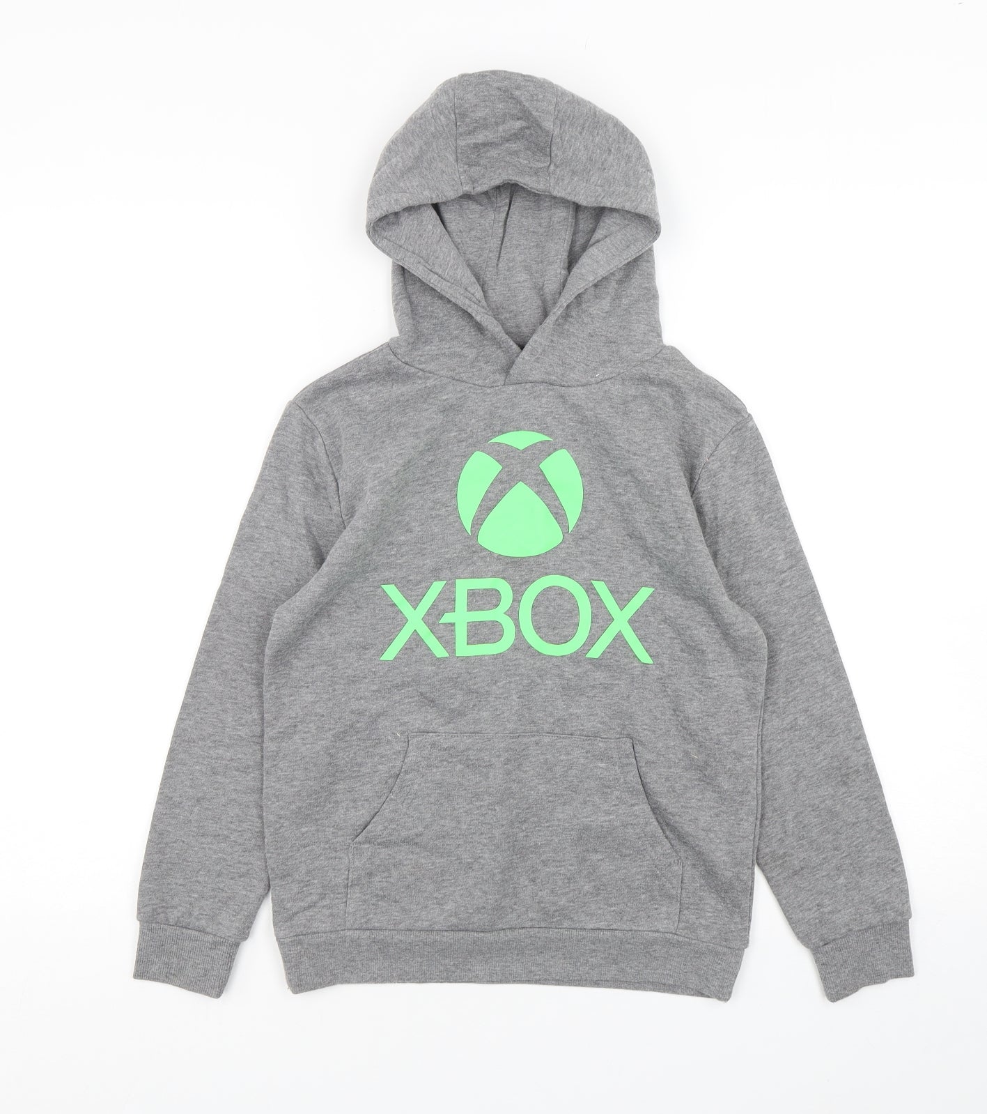 Primark Boys Grey  Cotton Pullover Hoodie Size 9-10 Years   - XBOX