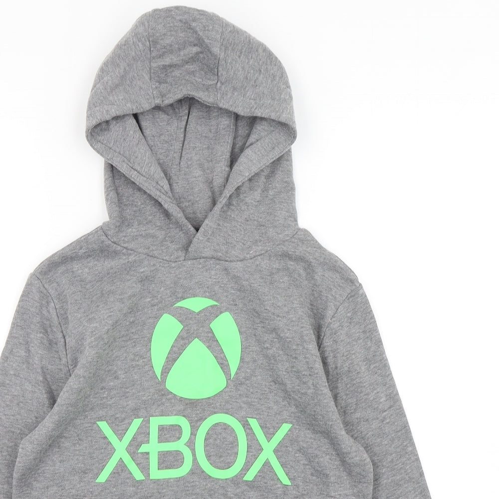 Primark Boys Grey  Cotton Pullover Hoodie Size 9-10 Years   - XBOX