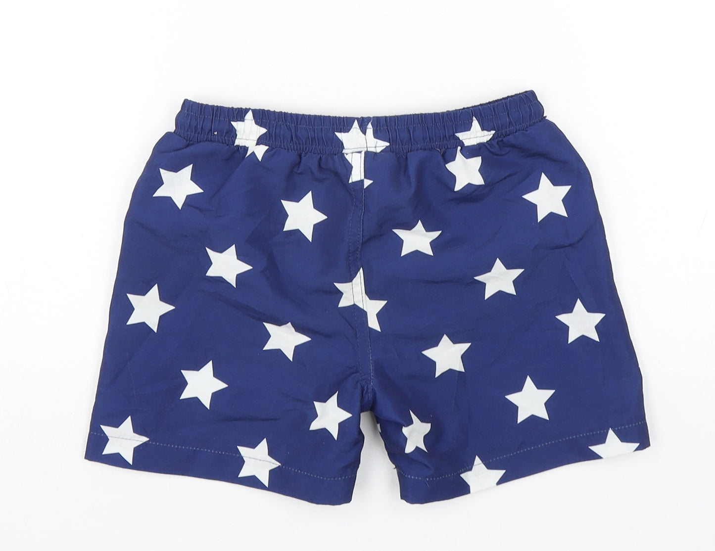 Hello Summer Boys Blue Geometric Polyester Bermuda Shorts Size 5-6 Years  Regular Drawstring - Swim Shorts