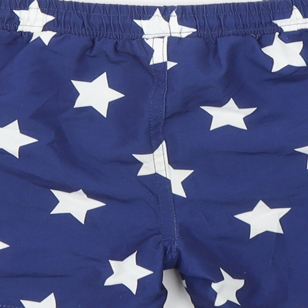 Hello Summer Boys Blue Geometric Polyester Bermuda Shorts Size 5-6 Years  Regular Drawstring - Swim Shorts