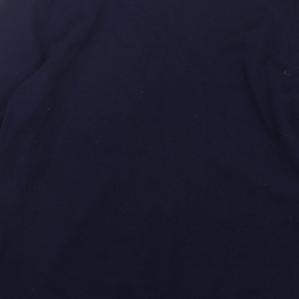 Superdry Mens Blue Round Neck  Wool Pullover Jumper Size L