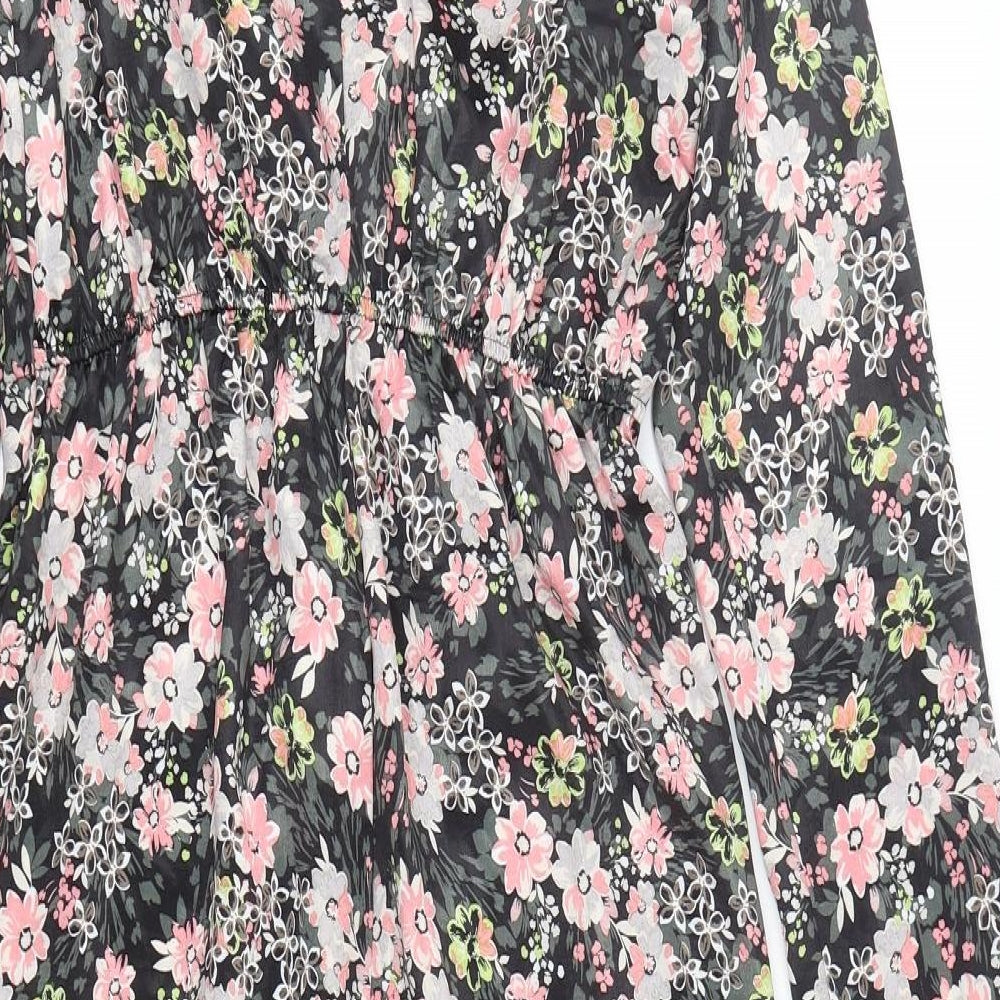 River Island  Womens Multicoloured Floral Polyester Pencil Dress  Size 10  Round Neck