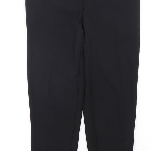 George Womens Black  Polyester Trousers  Size 8 L28 in Regular Hook & Eye