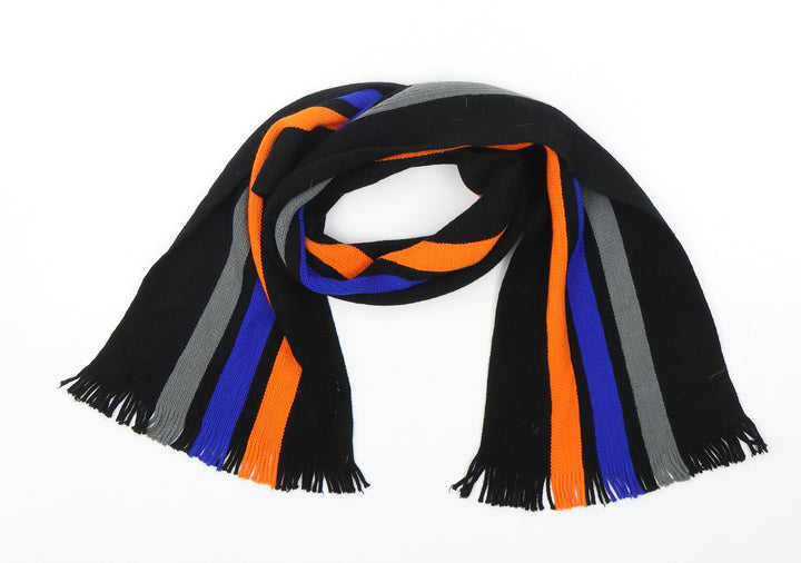 Unicol Mens Multicoloured Striped Acrylic Scarf Size Regular