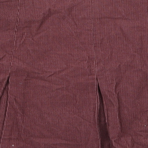 NEXT Girls Purple  Cotton Skater Skirt Size 11 Years  Regular Zip