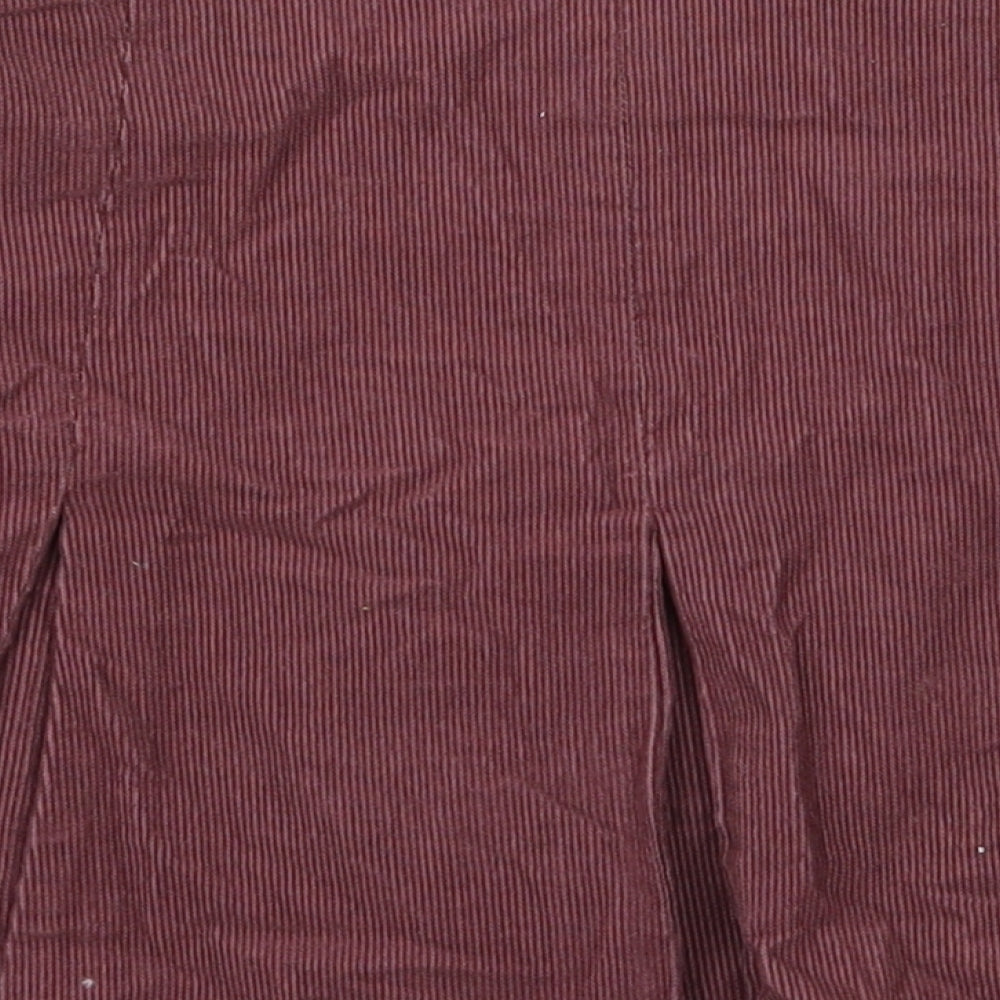 NEXT Girls Purple  Cotton Skater Skirt Size 11 Years  Regular Zip