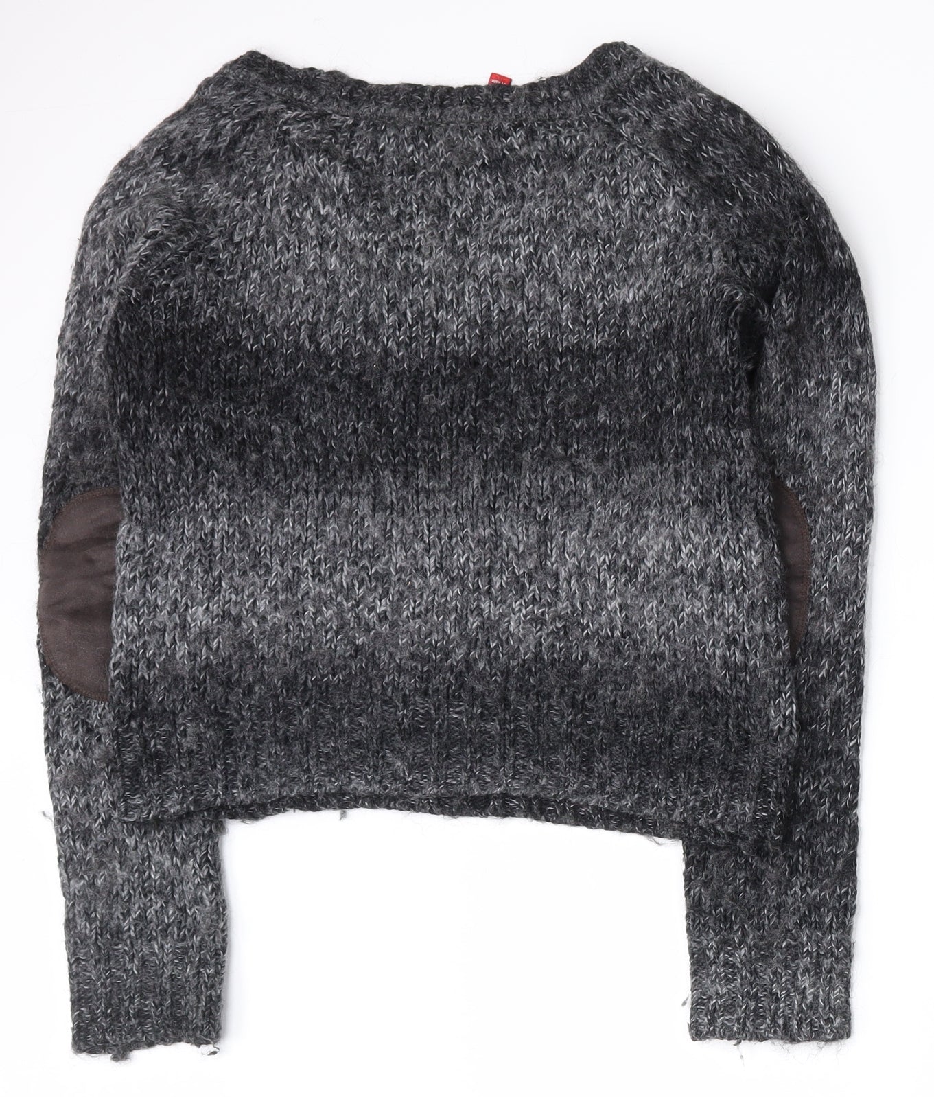 H&M Womens Grey Scoop Neck  Acrylic Pullover Jumper Size 8