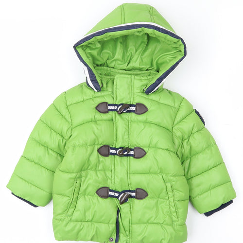 Mayoral Baby Green   Puffer Jacket Coat Size 9-12 Months   Zip